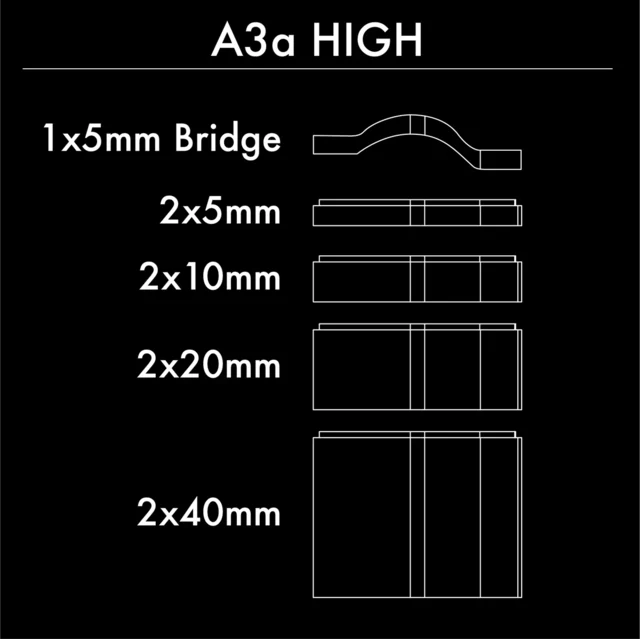 Profile Design A3A High Riser Kit 5/10/20/40mm 