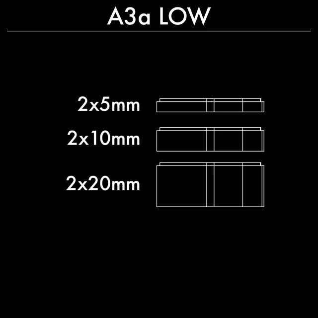 Profile Design A3A Low Riser Kit 5/10/20mm 