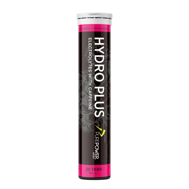 PurePower Hydro Plus Tabletter Bringebær, 20 x 4g 