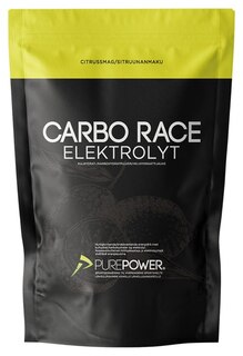 PurePower Carbo Race Drikk Sitrus, 1 Kg, Energi og Electrolytter