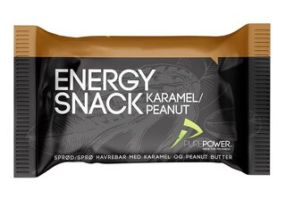 PurePower Energibar Caramel & Peanut 60g, Karamell og peanøtt