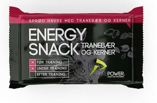 PurePower Energibar Cranberry ESKE Tranbär, 24 x 60 gram