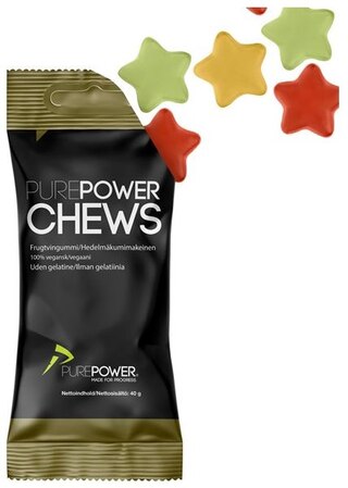 PurePower Chews Gel Vingummi 40g, Mixed smaker