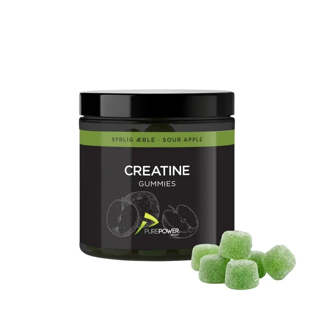 PurePower Kreatin Gummies Surt äpple, 300g 