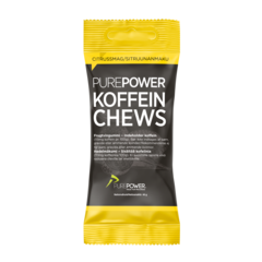 PurePower Chews Sitrus Vingummi 40g, Sitrus, M/koffein