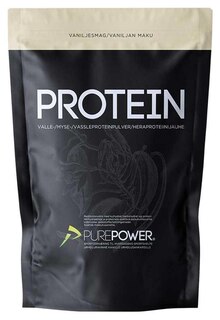 PurePower Protein Drikk Vanilj, Whey, 400g