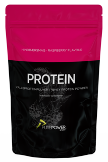 PurePower Protein Drikk Bringebær, Myseprotein, 400g