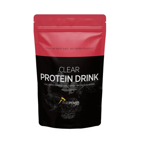 PurePower Clear Protein Drikk Røde Bær, 400g