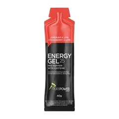 PurePower Koffein Energigel Jordbær og Lime, 40g