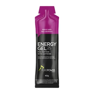 PurePower Koffein Energigel Røde Bær, 40g