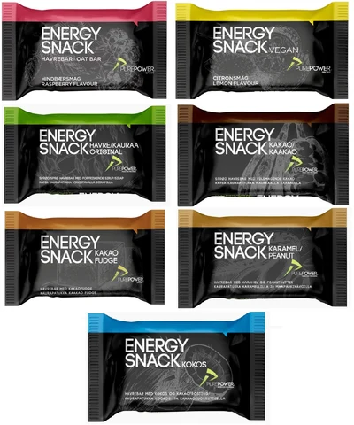 PurePower Energy Snack Variety 7-Pack 7 x 50/60 gram