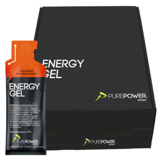 PurePower Energigel LÅDA 24 st, Cola, 40 g