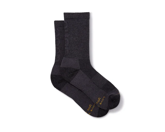 QUOC Merino Tech Ullsokker Charcoal, Str. L 