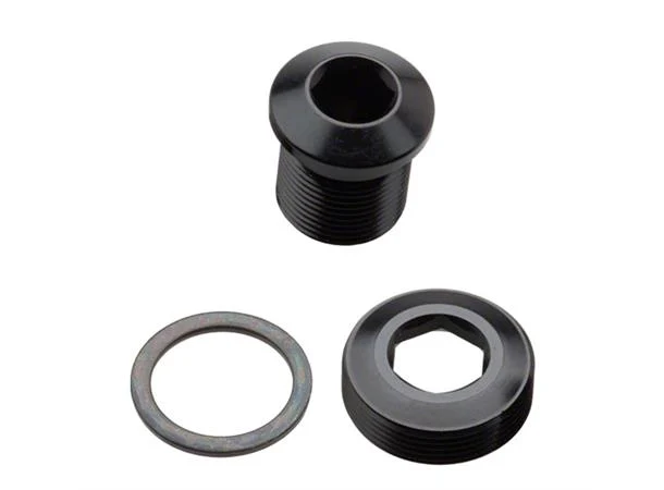 Race Face M15 EXI QR Krankbolt M15 x 15mm, alu, inkl. QR deksel/skive 