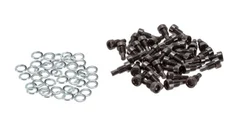 Race Face Affect og Altas Pedal Pin Kit Sort, 20stk pinner og skiver