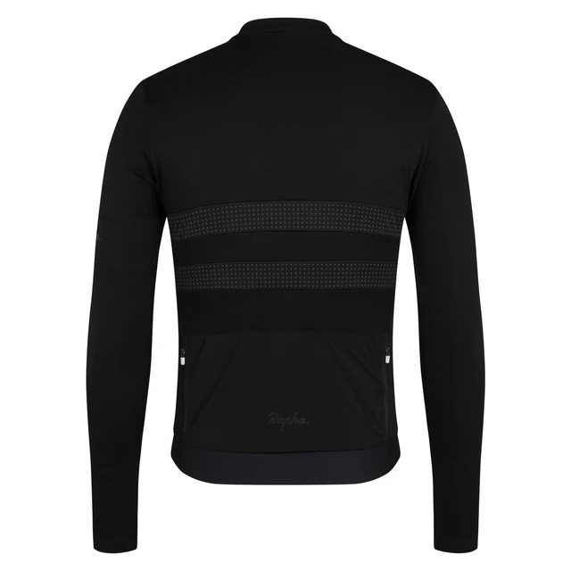 Rapha Men's Brevet LS Merino Trøye Black/Black, Str. L 