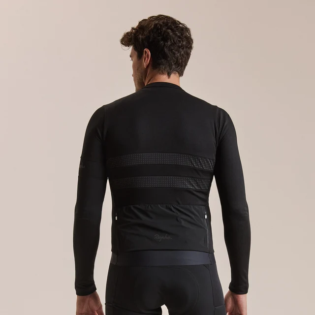 Rapha Men's Brevet LS Merino Trøye Black/Black, Str. L 