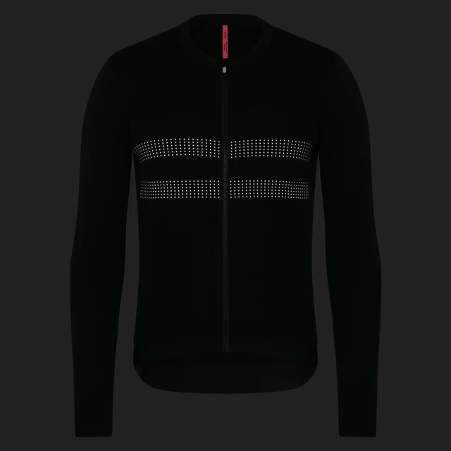 Rapha Men's Brevet LS Merino Trøye Black/Black, Str. L 