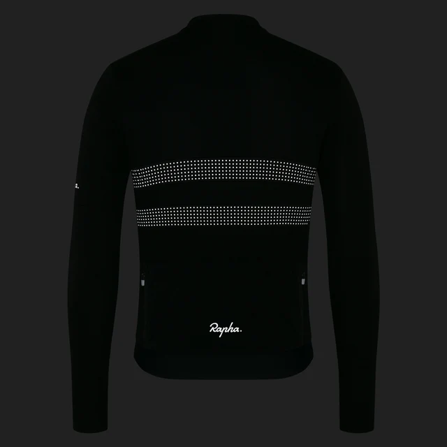 Rapha Men's Brevet LS Merino Trøye Black/Black, Str. L 