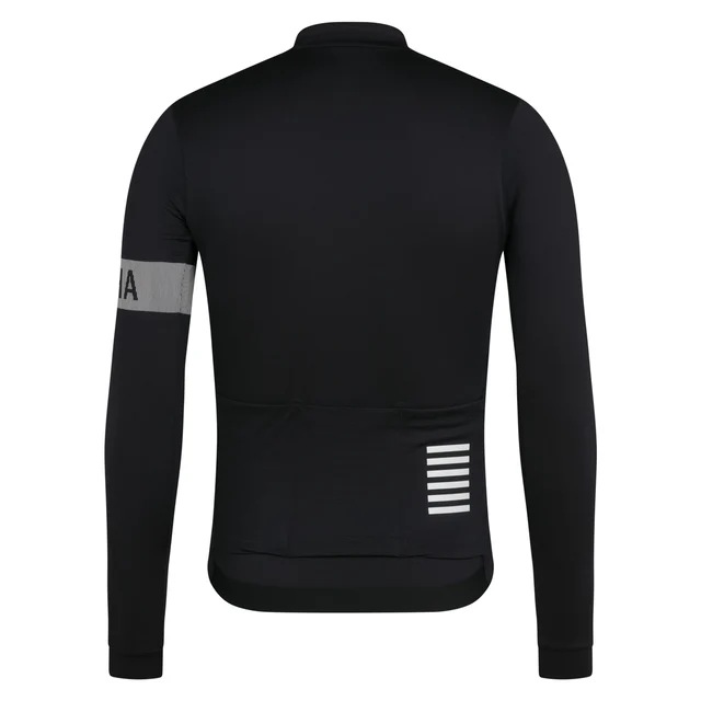 Rapha Men's Pro Team LS Midweight Trøye Black/White, Str. L 