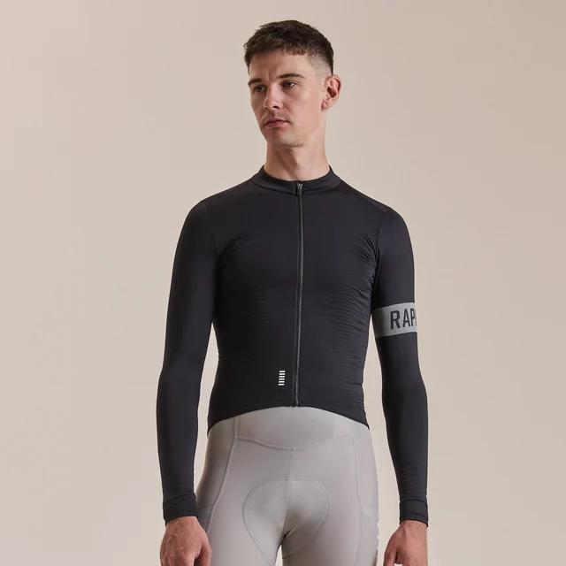 Rapha Men's Pro Team LS Midweight Trøye Black/White, Str. L 