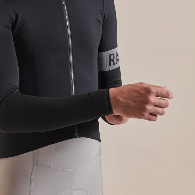 Rapha Men's Pro Team LS Midweight Trøye Black/White, Str. L 