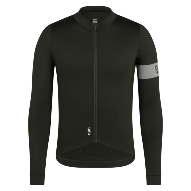 Rapha Men's Pro Team LS Midweight Trøye Bottle Green, Str. S 