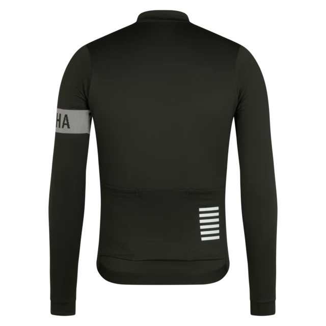 Rapha Men's Pro Team LS Midweight Trøye Bottle Green, Str. S 