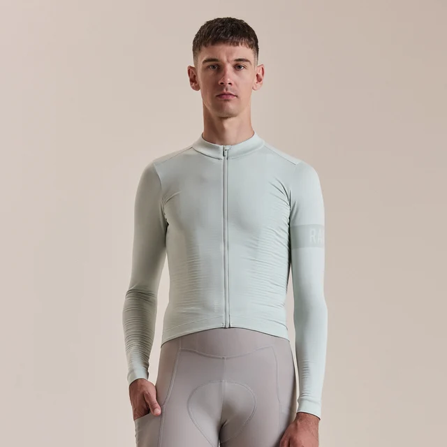 Rapha Men's Pro Team LS Midweight Trøye Grey/White, Str. XL 