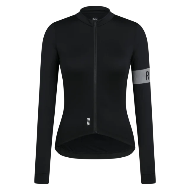 Rapha W's Pro Team LS Midweight Trøye Black/White, Str. S 