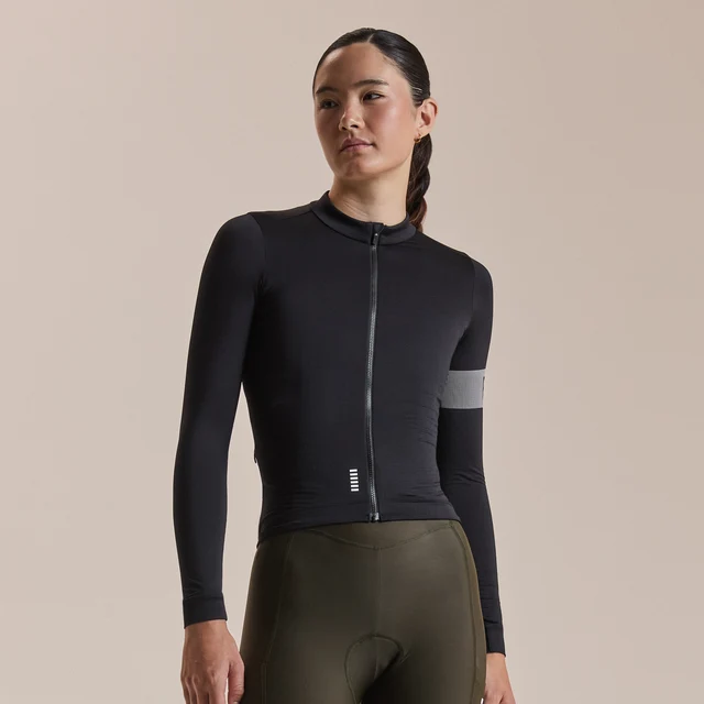 Rapha W's Pro Team LS Midweight Trøye Black/White, Str. S 