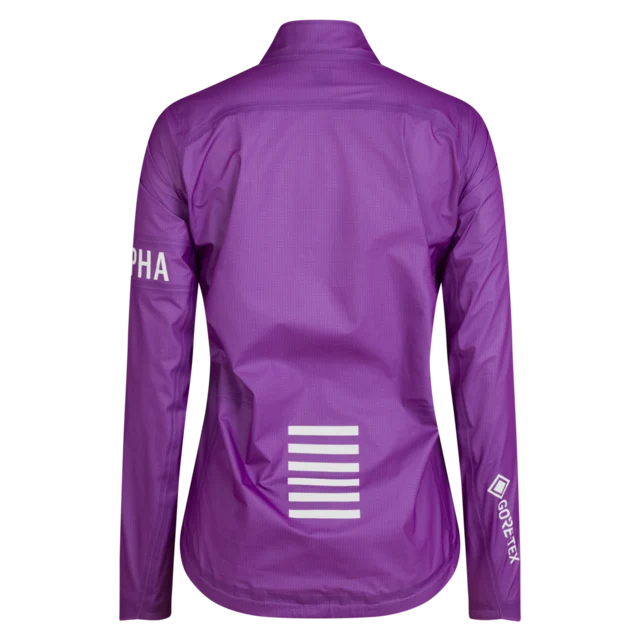 Rapha W's Pro Team Gore-Tex Regnjakke Deep Magenta/White, Str. S 