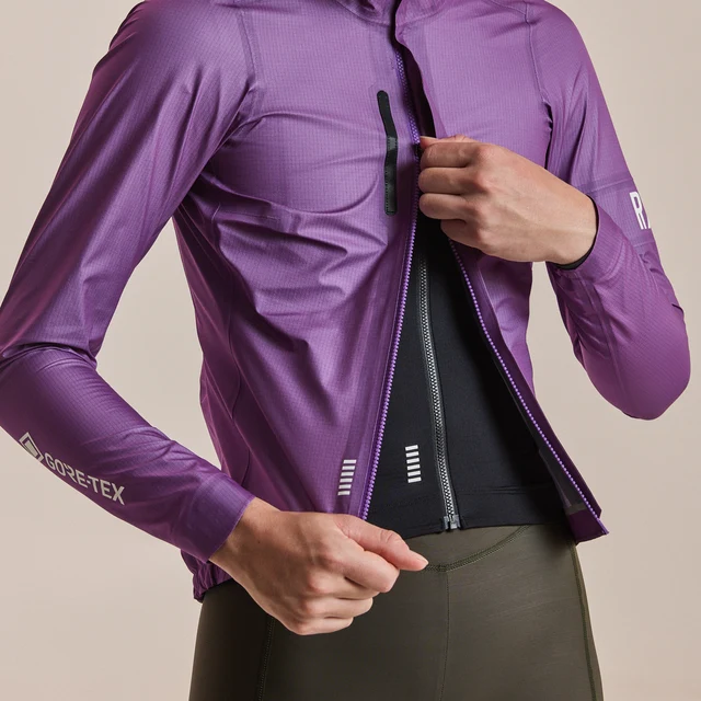 Rapha W's Pro Team Gore-Tex Regnjakke Deep Magenta/White, Str. S 