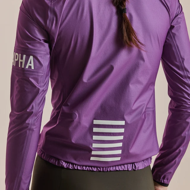 Rapha W's Pro Team Gore-Tex Regnjakke Deep Magenta/White, Str. S 