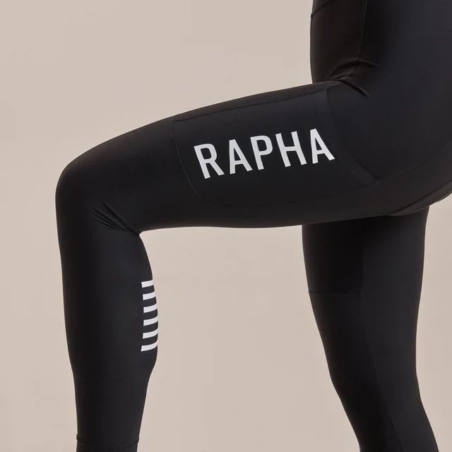 Rapha W's Pro Team LW Cargo Bukse Black/White, Str. S 
