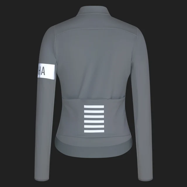 Rapha W's Pro Team Thermal Jakke Grey/White, Str. L 