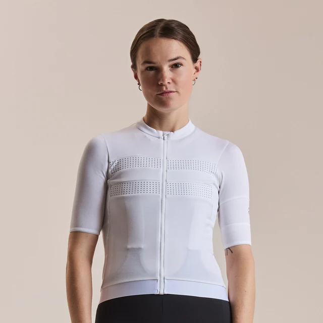 Rapha W's Brevet Merino Trøye III White/Silver, Str. XS 