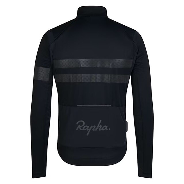 Rapha Men's Brevet LS Windstopper Tröja Black/Black, Str. XL 