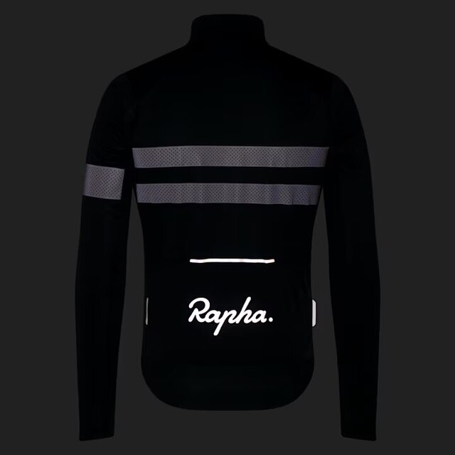 Rapha Men's Brevet LS Windstopper Trøye Black/Black, Str. M 