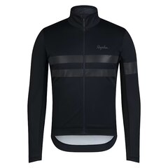 Rapha Men's Brevet LS Windstopper Tröja Black/Black, Str. XL