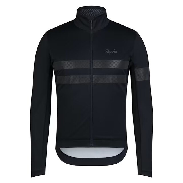 Rapha Men's Brevet LS Windstopper Trøye Black/Black, Str. L 