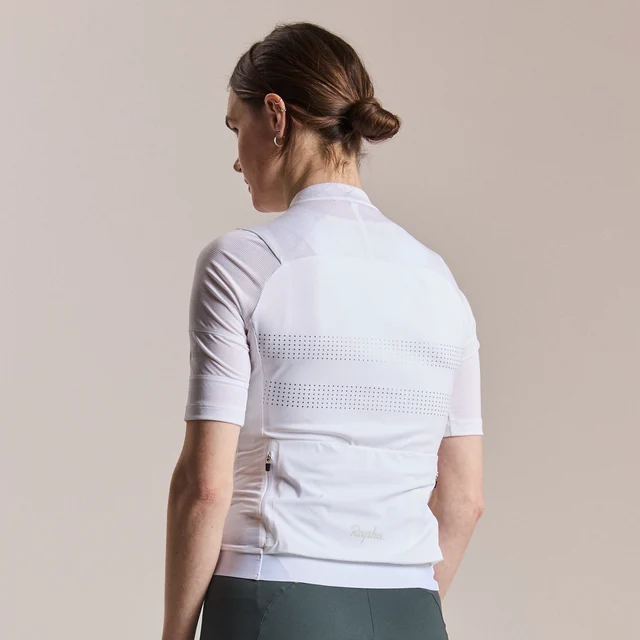 Rapha W's Brevet Lightweight Trøye III White/Silver, Str. S 
