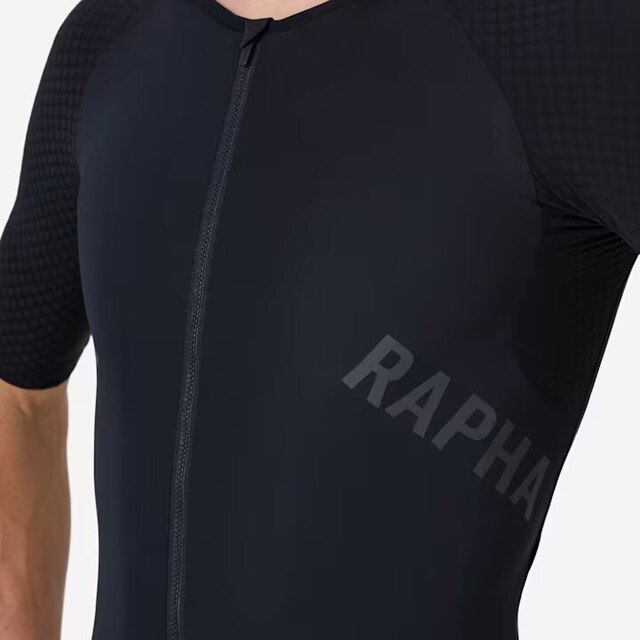 Rapha Men's Pro Team Aero Sykkeltrøye Black/Grey, Str. M 