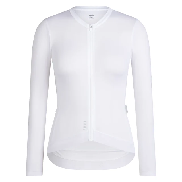 Rapha W's Pro Team LS Lighweight Trøye White/Silver, Str. M 
