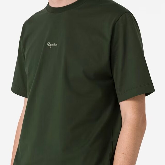 Rapha Men's Cotton T-shirt Olive Green, Str. XL 