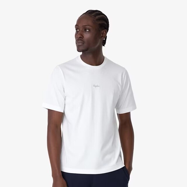 Rapha Men's Cotton T-shirt White/Light Grey, Str. M 