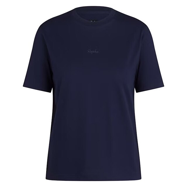 Rapha W's Cotton T-shirt Dark Navy/Black, Str. S 