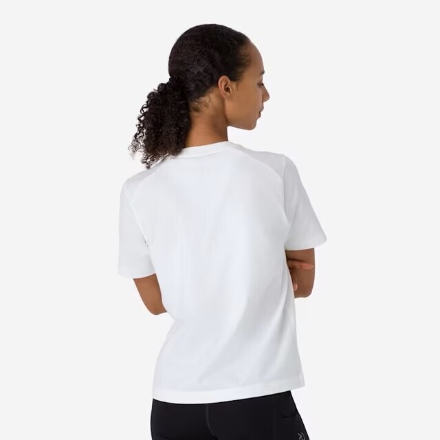 Rapha W's Cotton T-skjorte White/Light Grey, Str. M 