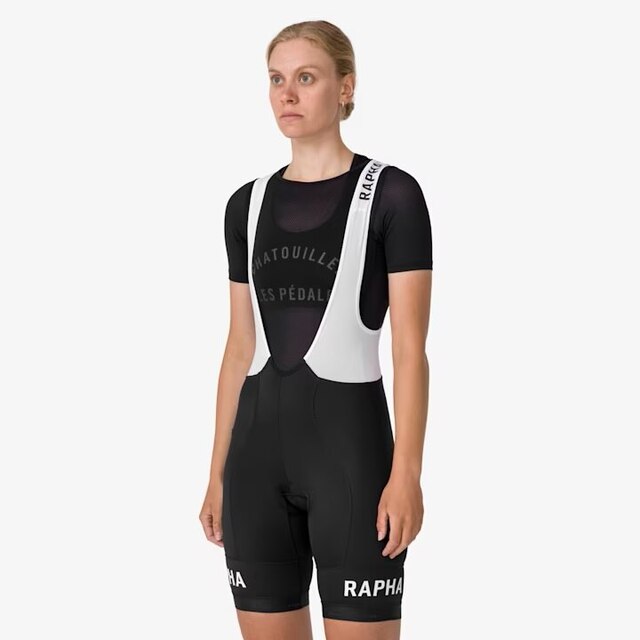 Rapha W's Pro Team Training Bib Shorts Black/White, Str. S 