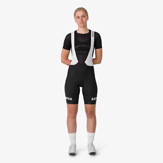 Rapha W's Pro Team Training Bib Shorts Black/White, Str. L 